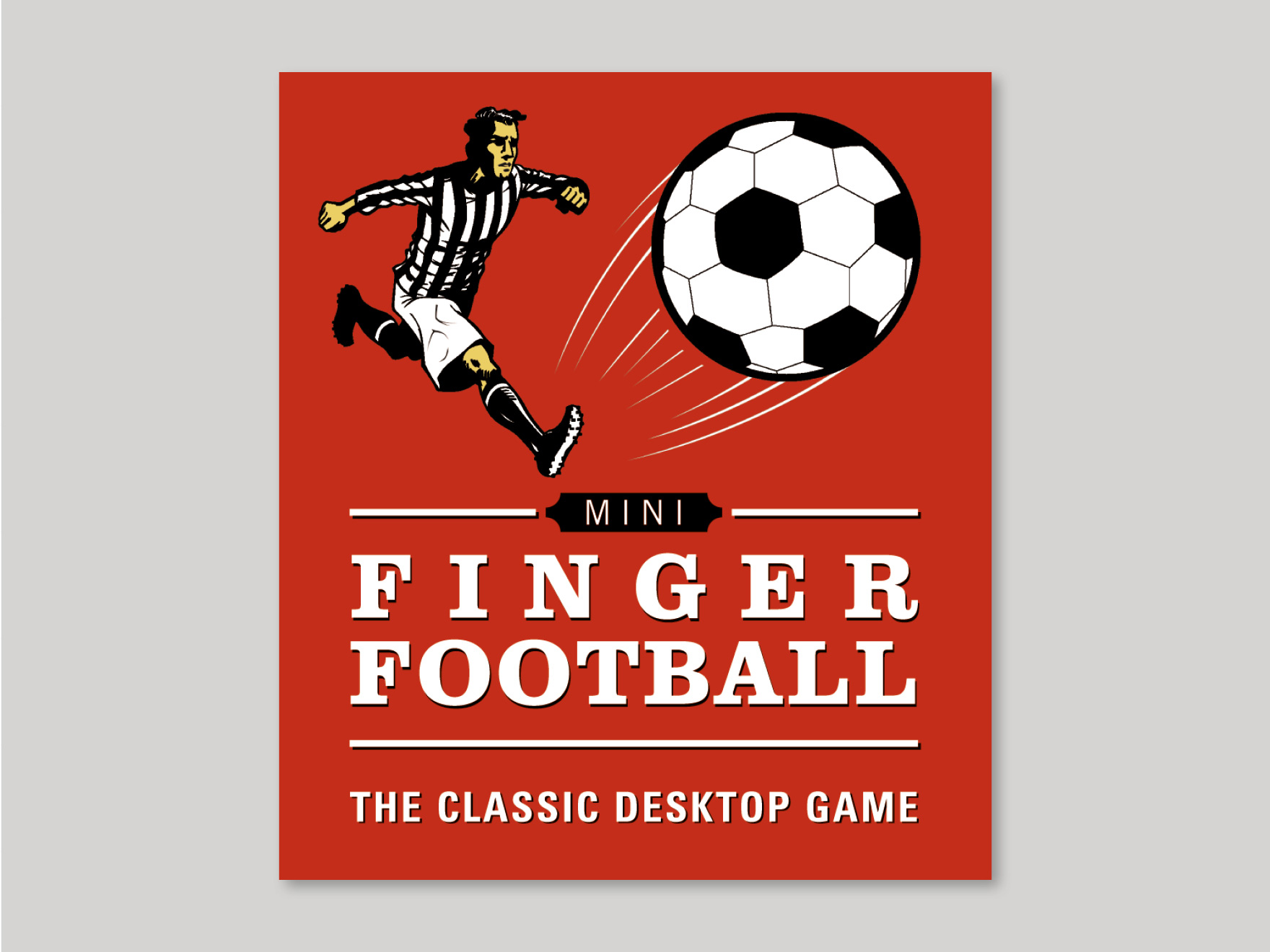 Box front to the Finger Football Mini Kit game