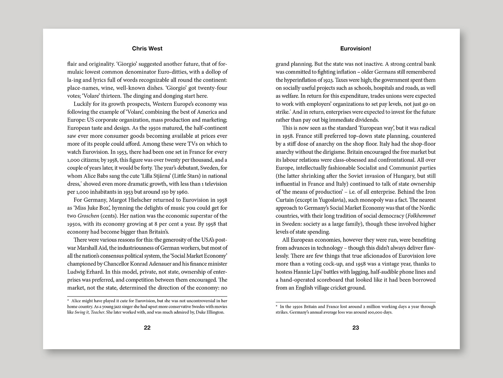 Inside typeset pages from a non-fiction book